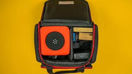 Verleihtasche Hybride Lehre - Catchbox und 180° Kamera (DE)
