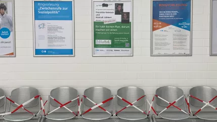 gesperrte Corona-Bank in der H-BRS (DE)