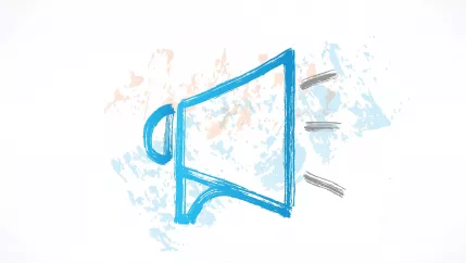 Grafik Megaphon Ringvorlesung Sozialpolitik colourbox 8832127 (DE)