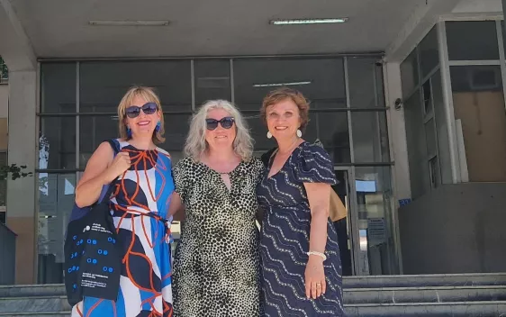 Besuch University of Prishtina Gruppenbild Foto Küpper