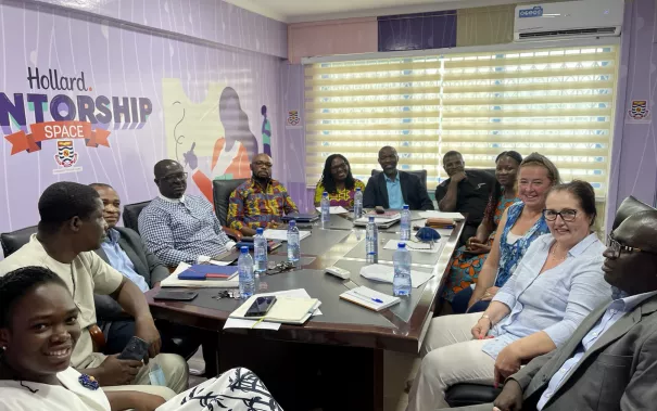 Meeting in der University of Cape Coast in Ghana