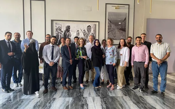 Gruppenbild Besuch in Jordanien