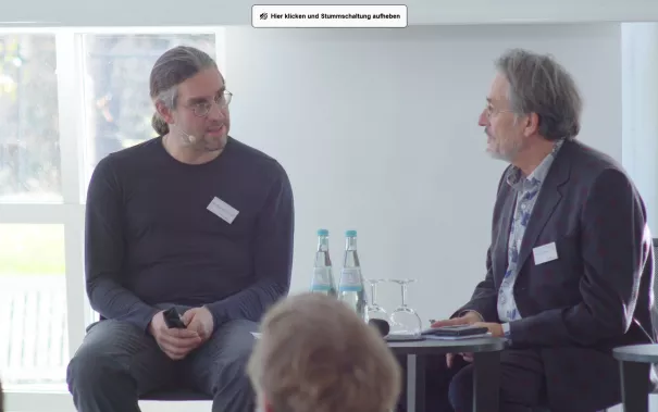 Herr Heilinger auf der Konferenz Ethik der Transformation