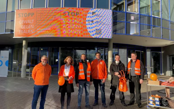 OrangeDay22-Sankt Augustin Haupteingang