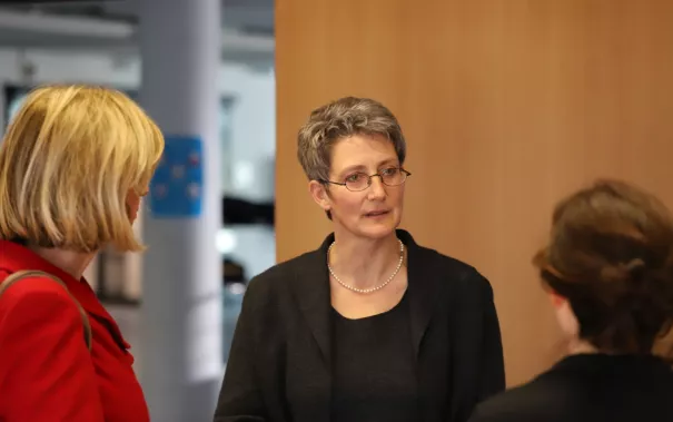 Prof. Dr. Stefanie Meilinger bei der IZNE Beiratssitzung