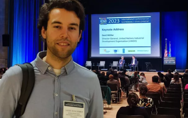 Lasse Schloemer auf der New York Conference on Sustainable Development 2023