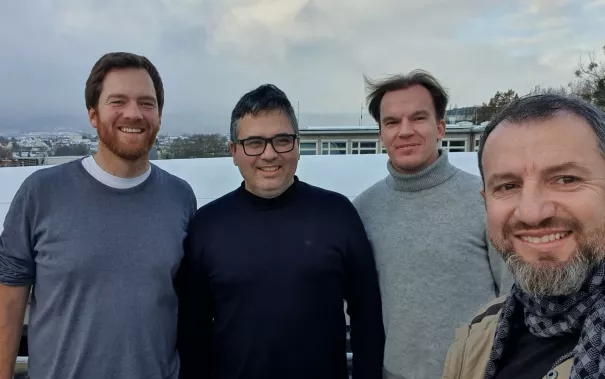 UTFPR Besuch mit Jens Friebe, Jean Patric da Costa, Derk Gonschor und Emerson Carati
