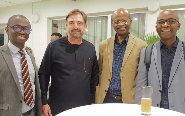 Prof. Dr. Masauso Chirwa, Botschafter Daniel Krull, weitere Gäste