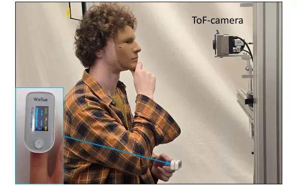 rPPG-Messung mit Maske und Pulsoximeter