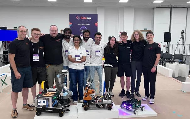 RoboCup 2025 RoboCup@Work winning teams podium