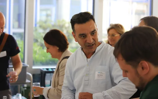 Konferenz Fachkraefteallianz Kaffeepause 20250703 Foto Juri Kuestenmacher 22.JPG