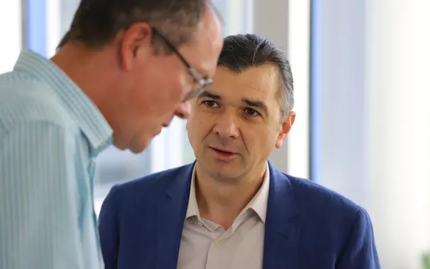 Konferenz Fachkraefteallianz Kaffeepause 20250703 Foto Juri Kuestenmacher 28.JPG