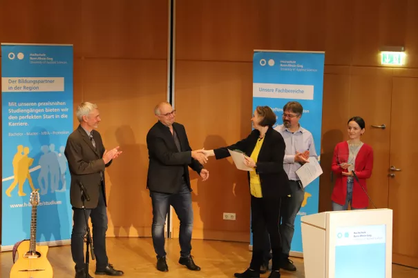Gratulation von Prof. Wirtz