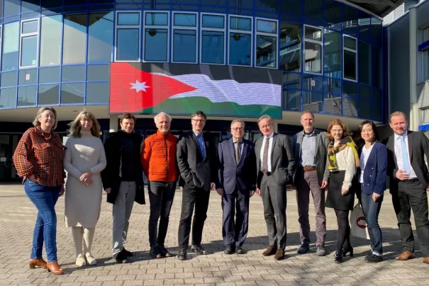 Professor Reiner Finkeldey, der Vizepräsident der German Jordanian University (GJU) besucht die Hochschule Bonn-Rhein-Sieg im Voraus der Delegationsreise nach Jordanien