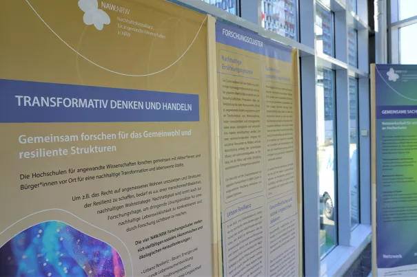Posterausstellung der NAW.NRW im Ministerium für Kultur und Wissenschaft des Landes NRW. Foto: MKW