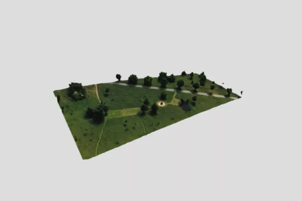 Drohnenflug EcoTwin Testfläche 20.05.25 - 3D Modell