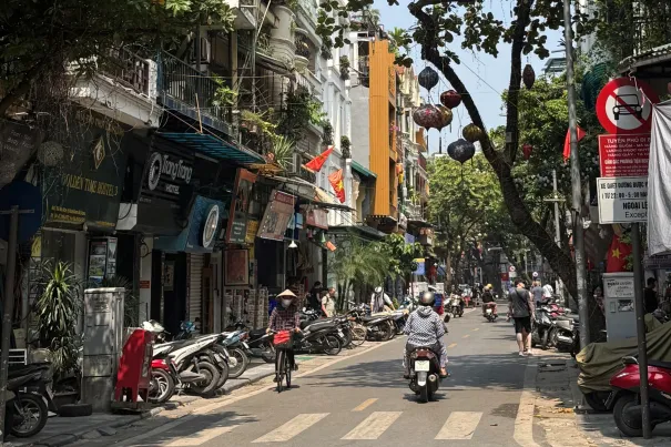 Straße in Hanoi
