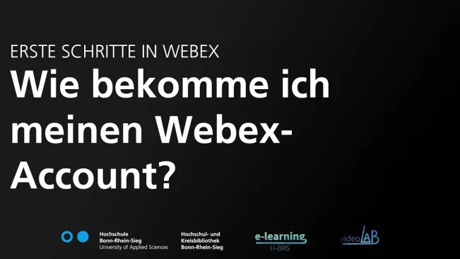 Wie bekomme ich meinen Webex-Account?
