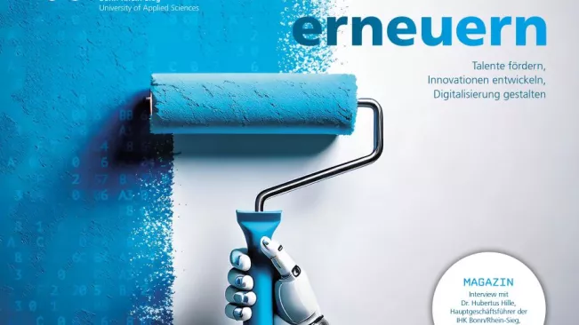 Erneuern - Titelbild des H-BRS-Jahresberichts 2024