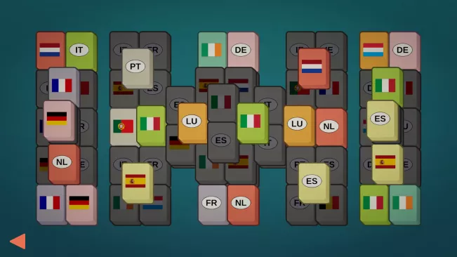 20250808 Screenshot vom Spiel MyJong - Länder EU-West