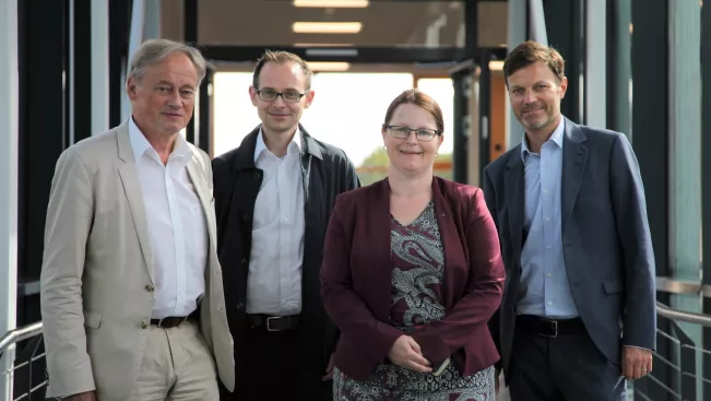 Besuch Hochschulpräsidentin Kira Kastell Hamm-Lippstadt bei Hochschulpräsident Ihne
