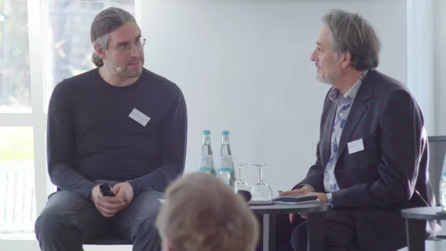 Herr Heilinger auf der Konferenz Ethik der Transformation