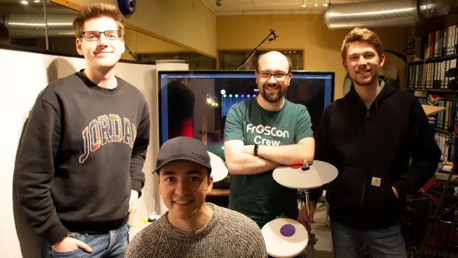 Studierende des MVG des Projektes Gig-Simulator