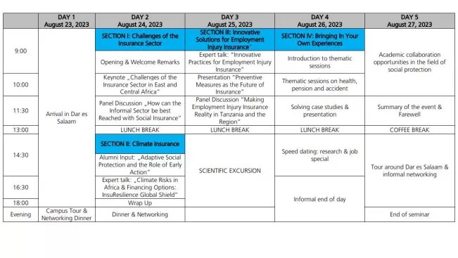 Prelimiary Schedule Alumni Seminar 2023