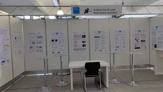 A2S Tag der Forschung 2023 stand setup with all posters