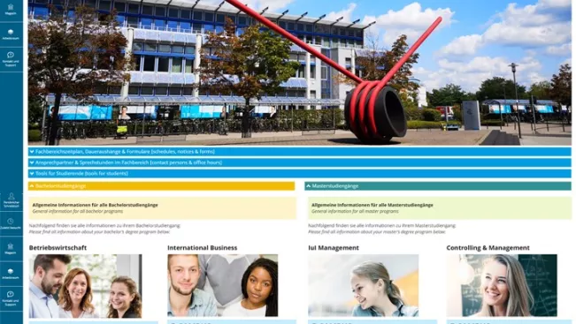 Aktuelle Informationen aus dem FB01 LEA-Screenshot Campus Sankt Augustin 