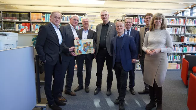 20240306 Offizielle Wiedereröffnung Bibliothek Rheinbach Gruppenfoto Foto Pascal Schröder