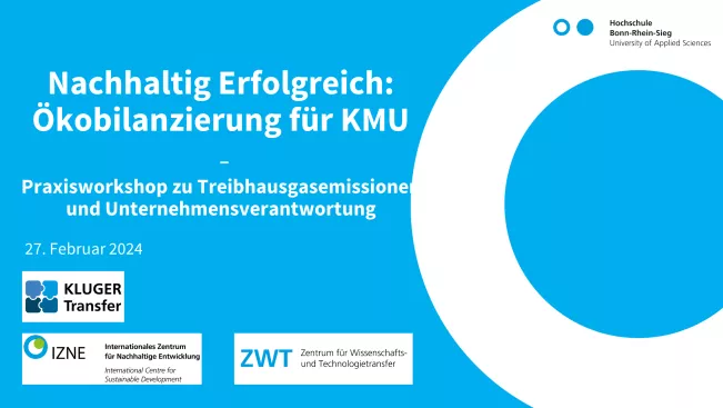 Praxisworkshop für KMU Titelfolie