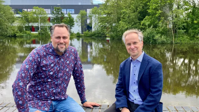 Dekanat FB05 Richard Jäger und Johannes Steinhaus