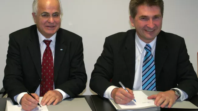 Wulf Fischer 2007 mit Andreas Pinkwart