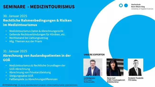 Medizintourismus Seminare H-BRS