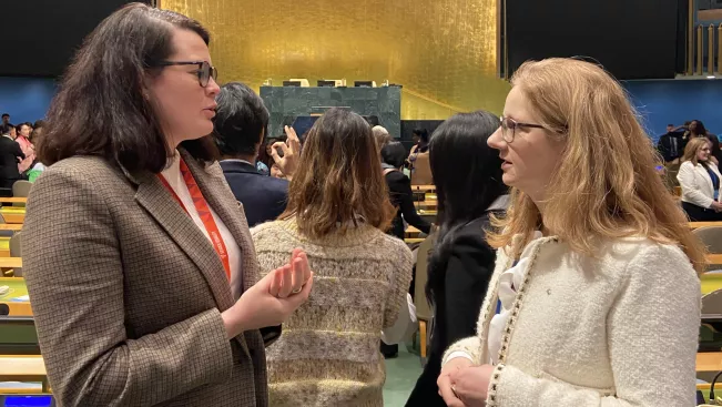 2025-03-12 Barbara Hillen-Haas auf der Frauenrechtskonferenz in New York_Foto BHH