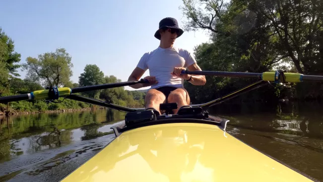 Screenshot Student Arno Gaus im Ruderboot 202506 Foto Esther Hummel