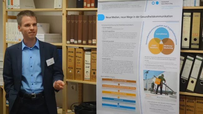 Andreas Viehof beim Nachwuchs Workshop Gesundheitskommunikation (DE)