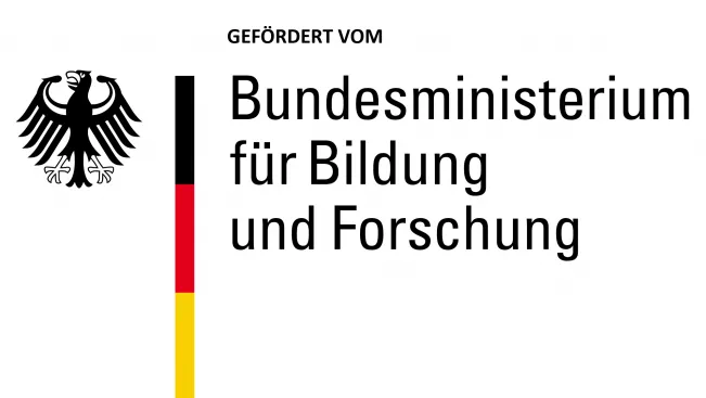 Logo Gefördert vom Bundesministerium für Bildung und Forschung (DE)