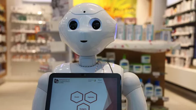 Roboter Charly Rathausapotheke Huma