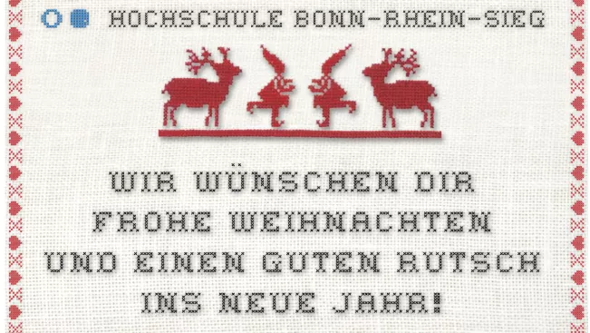 Stickerei I love H-BRS und Frohes Fest 2014 Daniel Kajan.jpg (DE)