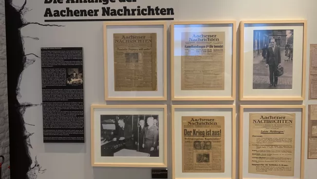 Ausstellung im Internationalen Zeitungsmuseum in Aachen (DE)
