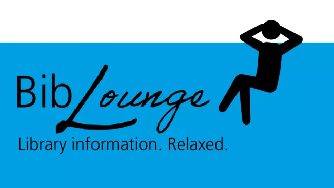 Logo Biblounge english (DE)