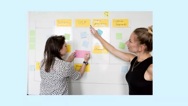 Gründungsberatung Whiteboard