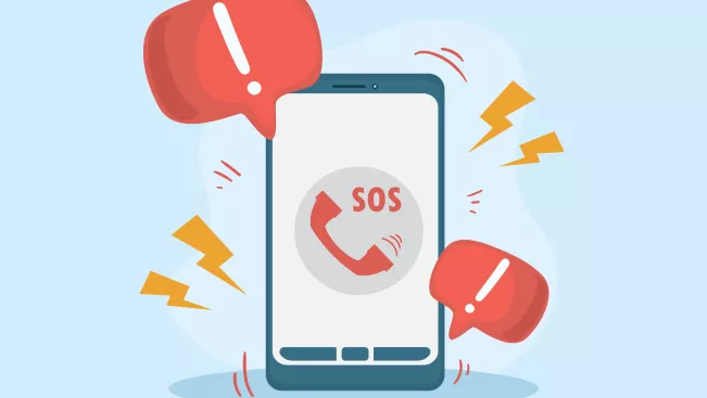 Grafik SOS Ersti-Hilfe-Hotline Studienberatung 56899792 Colourbox 