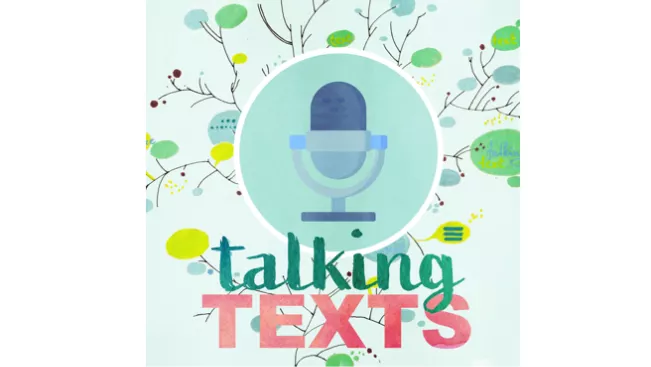 Podcast Talking Texts_Anna_Mahendra_Sprachenzentrum