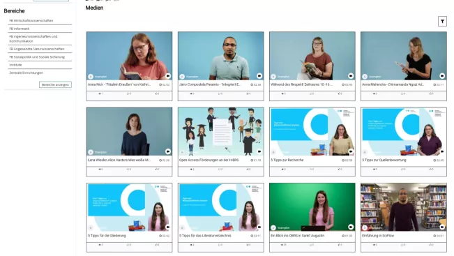 Screenshot Medienportal Bib