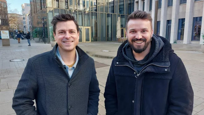 Gruender Marcus Haas und Paul Anduschus Koeln 20241202 Foto Juri Kuestenmacher 01