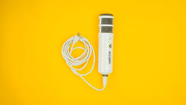 Podcast-Mikrofon (DE)