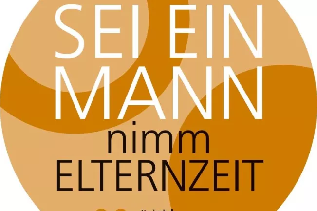 Väter und Elternzeit-orange